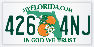 FL license plate 4264NJ
