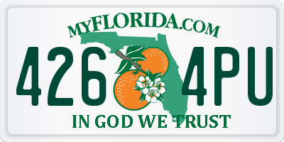 FL license plate 4264PU