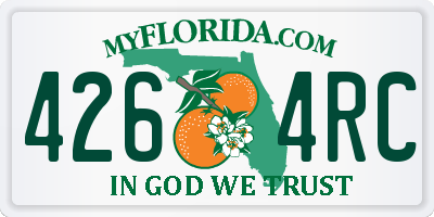 FL license plate 4264RC