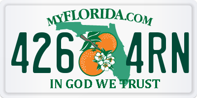 FL license plate 4264RN