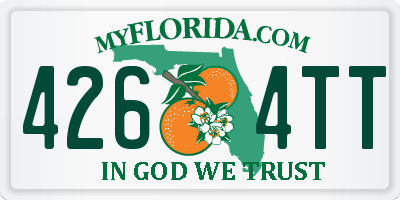FL license plate 4264TT