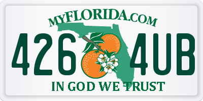 FL license plate 4264UB