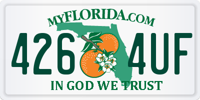 FL license plate 4264UF