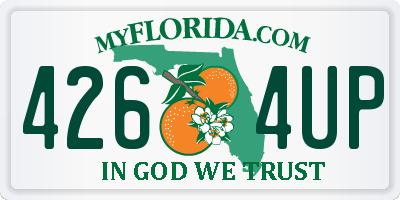 FL license plate 4264UP