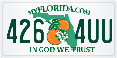FL license plate 4264UU