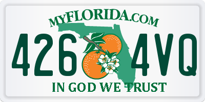FL license plate 4264VQ