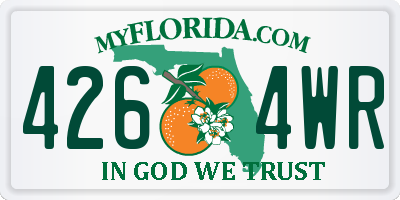 FL license plate 4264WR