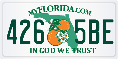 FL license plate 4265BE