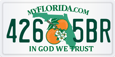 FL license plate 4265BR