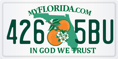 FL license plate 4265BU