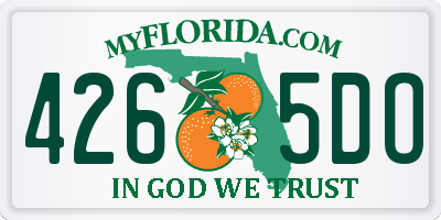 FL license plate 4265DO