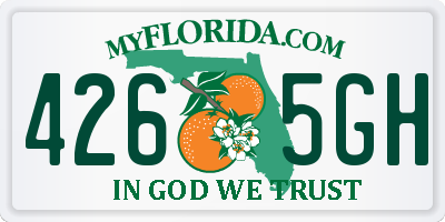 FL license plate 4265GH
