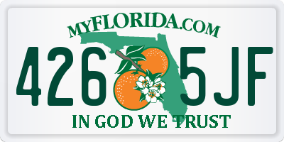 FL license plate 4265JF