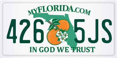 FL license plate 4265JS