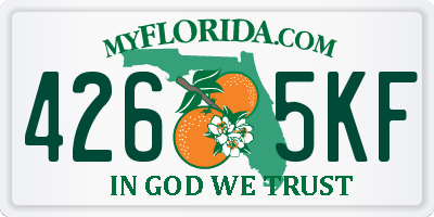 FL license plate 4265KF