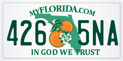FL license plate 4265NA