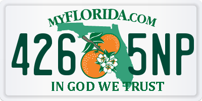 FL license plate 4265NP