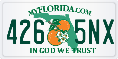 FL license plate 4265NX