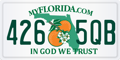 FL license plate 4265QB