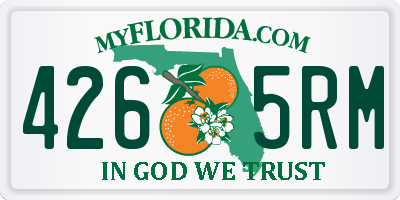 FL license plate 4265RM