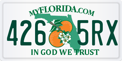 FL license plate 4265RX