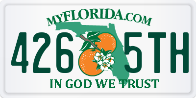 FL license plate 4265TH