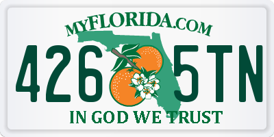 FL license plate 4265TN