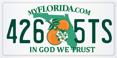 FL license plate 4265TS