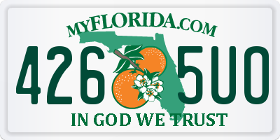 FL license plate 4265UO