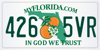 FL license plate 4265VR