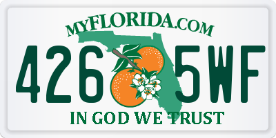 FL license plate 4265WF