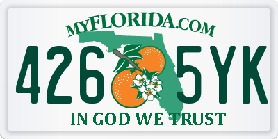 FL license plate 4265YK