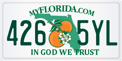 FL license plate 4265YL