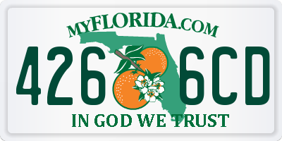 FL license plate 4266CD
