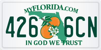 FL license plate 4266CN