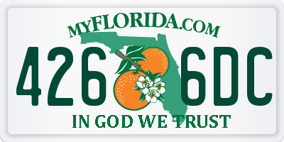 FL license plate 4266DC