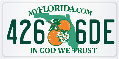 FL license plate 4266DE