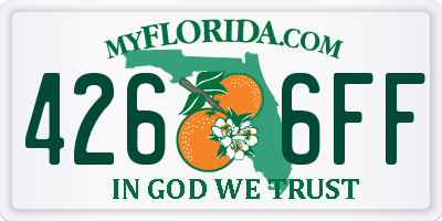 FL license plate 4266FF