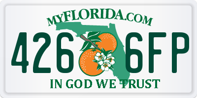 FL license plate 4266FP