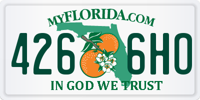 FL license plate 4266HO