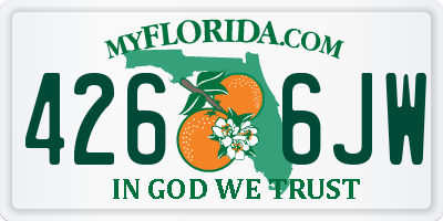 FL license plate 4266JW