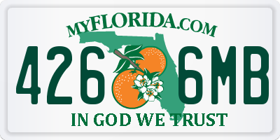 FL license plate 4266MB