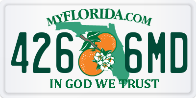 FL license plate 4266MD