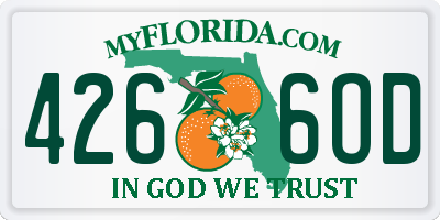 FL license plate 4266OD