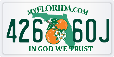 FL license plate 4266OJ