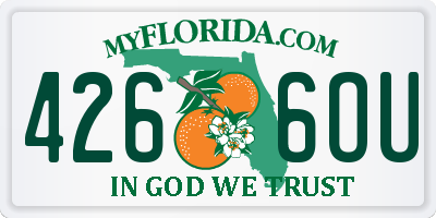 FL license plate 4266OU