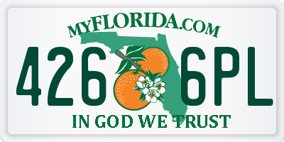 FL license plate 4266PL