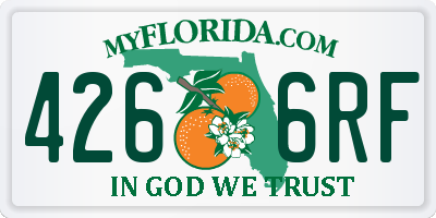 FL license plate 4266RF