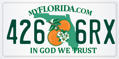 FL license plate 4266RX