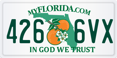 FL license plate 4266VX